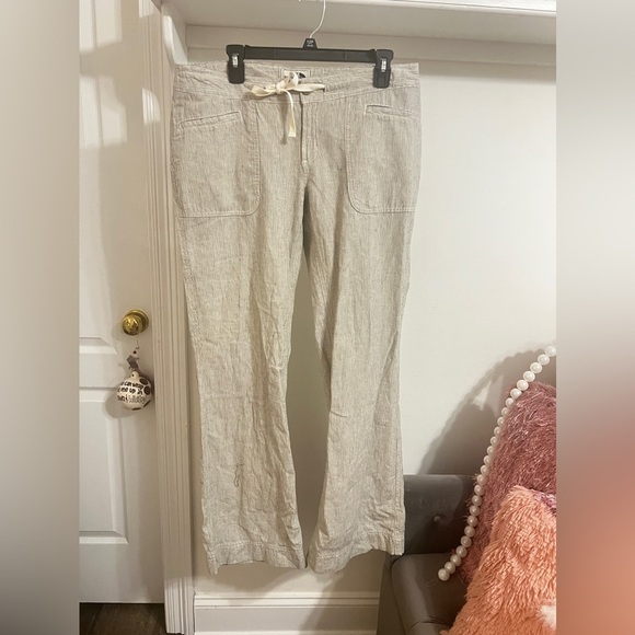 final price The North Face Women’s Sz 14 Creme Linen Drawstring - Picture 1 of 8